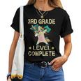 3Rd Grade Level Complete Gamer 2024 Graduation Unicorn Dab Women T-shirt