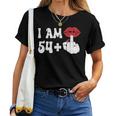 I Am 54 1 Middle Finger & Lips 55Th Birthday Girls Women T-shirt