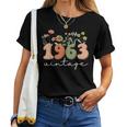 60 Years Old Vintage 1963 60Th Birthday Wildflower Women T-shirt