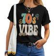 70'S Vibe Costume 70S Party Outfit Groovy Hippie Peace Retro Women T-shirt