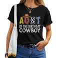 Aunt 1St Birthday Cowboy Western Aunt Birthday Boy Women T-shirt
