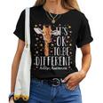 Autism Awareness Giraffe It's Ok To Be Different Autistic Women T-shirt