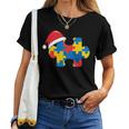 Autismus-Weihnachtsdekoration Geschenk Baum-Puzzle Mama Papa T-shirt Frauen