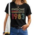Awesome Since 1983 40Th Birthday Retro Vintage Women Women T-shirt