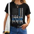 I Back The Blue For My Son Proud Police Mom Dad Parents Women T-shirt