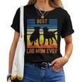 Best Lab Mom Ever Black Yellow Chocolate Matching Parents Women T-shirt