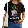 Big Sister Again Unicorn Sibling Older Daughter Unicorn Women T-shirt