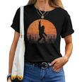 Bigfoot Moon Graphic Night Forest Cool Sasquatch Women Women T-shirt