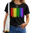 Binghamton New York Lgbtq Gay Pride Rainbow Skyline Women T-shirt