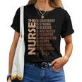 Black Nurse Black History Nurse Melanin Afro Woman Nursing Women T-shirt