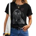 Black Pug Pug Mom Dad Life Love Dog Pet Women T-shirt