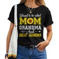 Blessed To Be Called Mom And Grandma Sunflower Women T-shirt