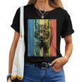 Bobcat Portrait Vintage Style Mom Dad Women T-shirt