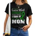 Bravery Mom Liver Cancer Awareness Ribbon Women T-shirt