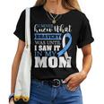 Bravery Mom Prostate Cancer Awareness Ribbon Women T-shirt