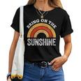 Bring On The Sunshine Vintage Rainbow Retro Sunshine Women T-shirt
