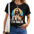 Bunny Christian Jesus Guess Who's Back Happy Easter Day Women T-shirt