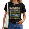 Burcham Family Name Last Name Burcham Women T-shirt