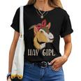 Cadeau De Chèvre Drôle De Fille De Foin T-shirt femme
