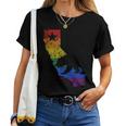 California Lgbtq Gay Lesbian Pride Rainbow Flag Women T-shirt