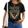 Camo Heels Prayer Warrior Faith-Inspired Christian Women T-shirt