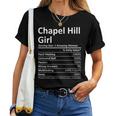 Chapel Hill Girl Nc North Carolina City Home Root Women T-shirt