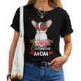 Chihuahua Mom Mama Sunglasses Flower Dog Lover Owner Womens Women T-shirt