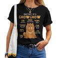 Chow Chow Anatomy Of Mom Dad Dog Women T-shirt