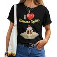 Cool I Love Banana Splits Ice Cream Party Outfit Women T-shirt