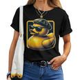 Cooles Entchen Mit Sonnenbrille Duckling Ducky Gummi-Ente T-shirt Frauen