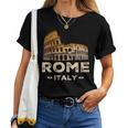 Coolintage Roma Italia Coliseo Souvenirs Roma Italia Cuello Camiseta de mujer