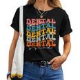 Dental Squad Groovy For National Dentist’S Day 2024 Women T-shirt