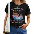 You Don't Have To Be Crazy To Cruise With Us Flamingo Summer Women T-shirt