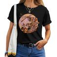 Dragonfly And Mushrooms Cottage Core Women T-shirt