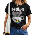 Ekoalaty Rainbow Tea Gay Pride Equality Lgbt Animal Women T-shirt