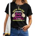 Esta Es Una Gran Madre Y Una Super Abuela Cuello Camiseta de mujer