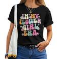 In My Flower Girl Era Retro Groovy Flower Girl Cute Women T-shirt