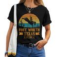Fort Worth Texas Rodeo Rider Horse Fort Worth Texas Women T-shirt