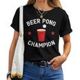 Beer Pong Champion Vintage Women T-shirt