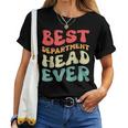 Best Department Head Ever Vintage Groovy Women Women T-shirt