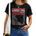 Christine Facts Christine Name Women T-shirt