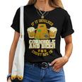 Cornhole Vintage Beer Corn Hole Game Player Cornholer Women T-shirt