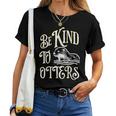 Cute Be Kind To Otters Positive Vintage Animal Women T-shirt