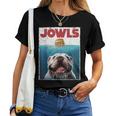 English Bulldog Jowls British Bully Burger Dog Mom Dad Women T-shirt
