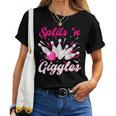 Splits 'N Giggles Bowling Team Cute Bowler Girls Women T-shirt