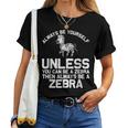 Zebra Themed For African Wildlife Safari Women T-shirt