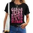 Girls Just Wanna Have Margs Retro Groovy Cinco De Mayo Women T-shirt