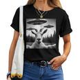 Goat Selfie With Ufos Alien Goat Ufo For Kid Women T-shirt