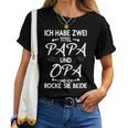 Granddaughter Grandma Weltbester Ich Habe Zwei Titel Papa Und Opa T-shirt Frauen