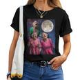 Grandma Howling At Moon Three Granny Moon Women T-shirt